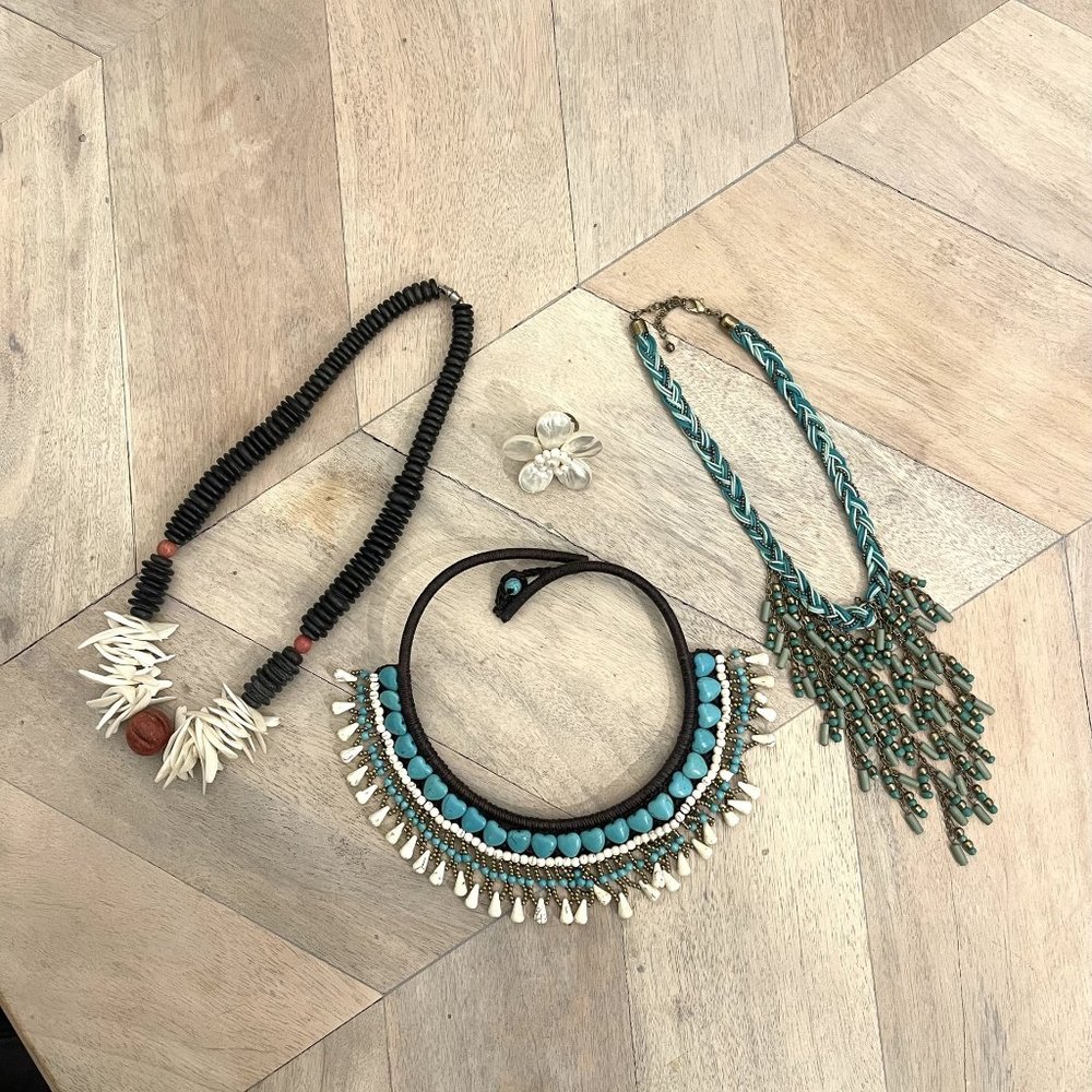 NEW Lot of Four Pieces of Tribal - Ethnic - Statement Jewelry
